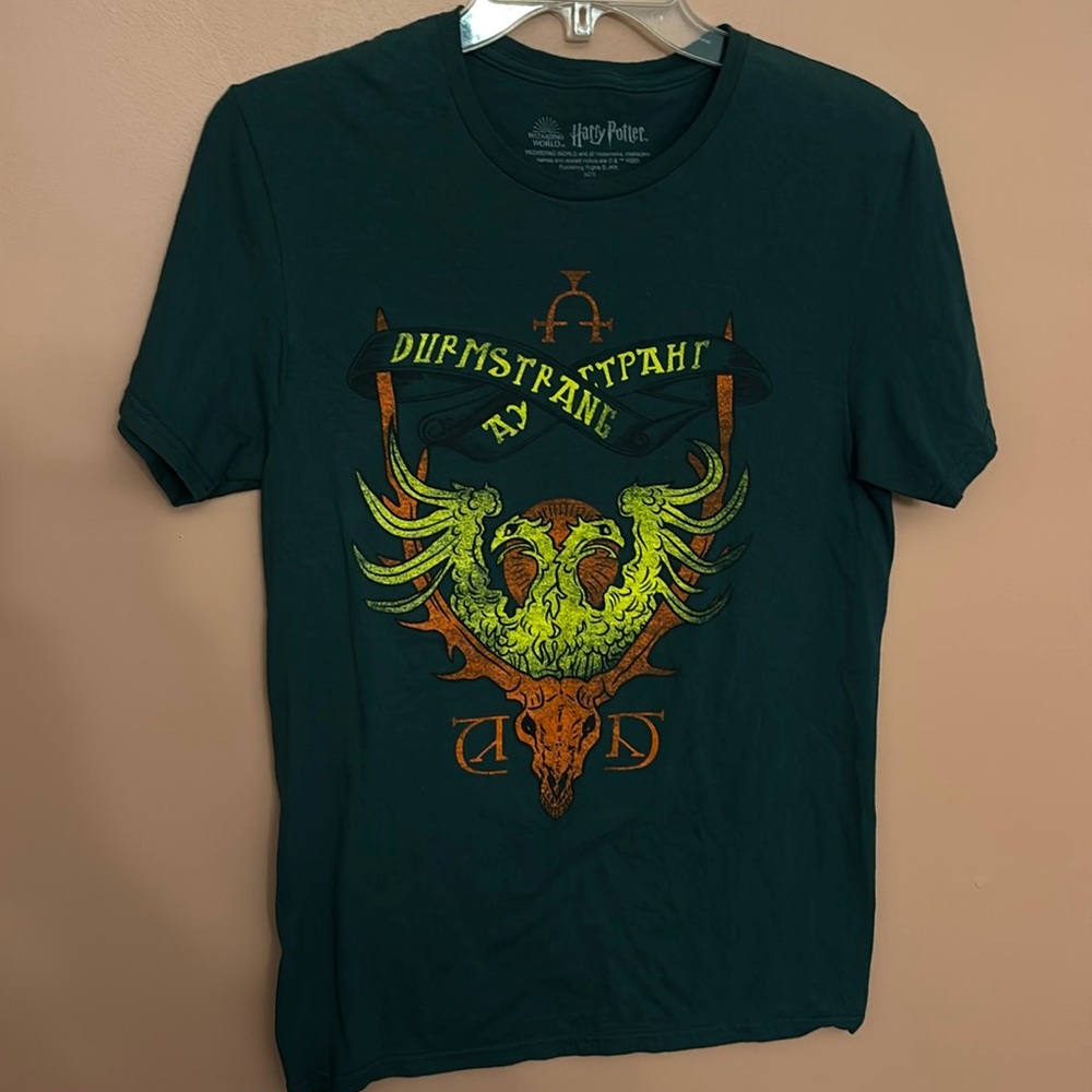 Harry Potter Tshirt - Durmstrang. Green/ Small